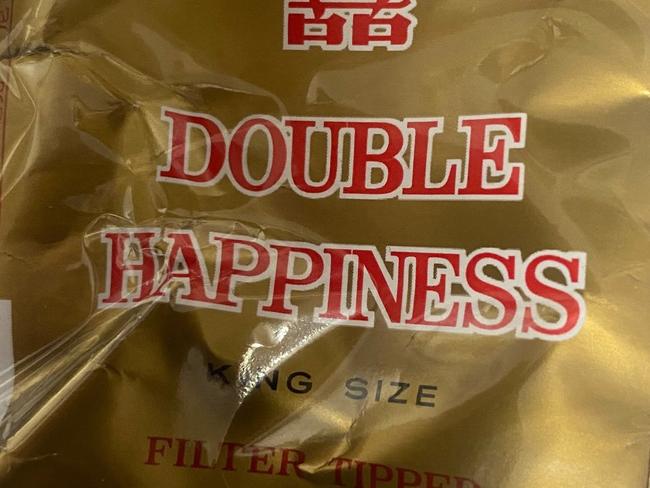 The Double Happiness cigarettes sold in Surfers Paradise.