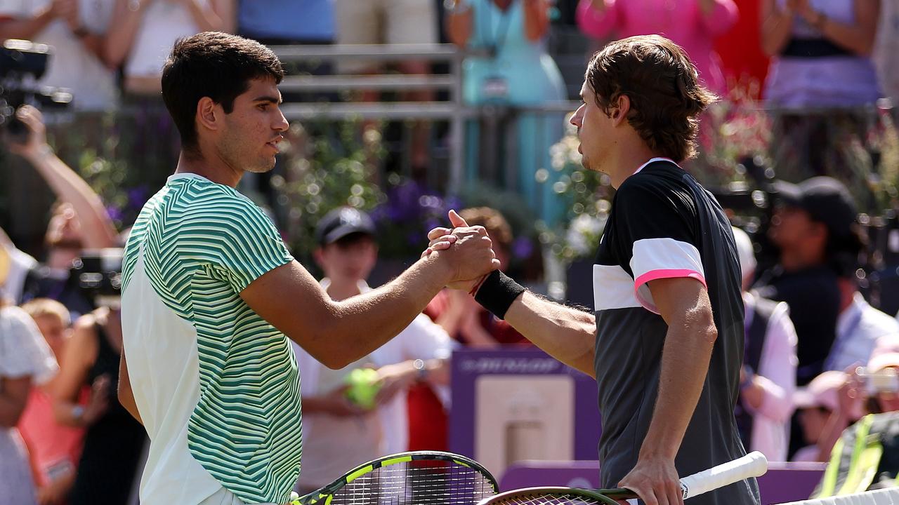 Carlos Alcaraz Beats Alex De Minaur In 2023 Queen’s Club Final | The ...