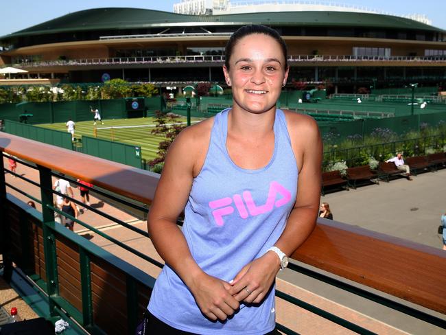 LONDON, ENGLAND - JUNE 29: Ashleigh Barty of Australia poses for a photo ahead of The Championships - Wimbledon 2019 at All England Lawn Tennis and Croquet Club on June 29, 2019 in London, England. (Photo by Clive Brunskill/Getty Images)