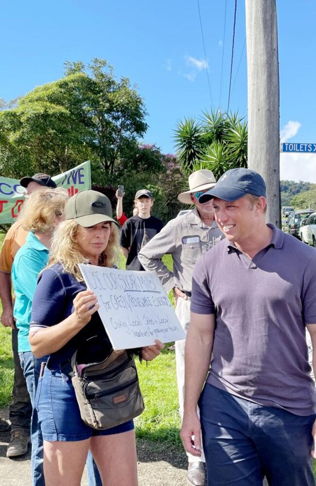 Premier Steven Miles made the trip to Eungella on April 2 to meet with the public on the pumped hydro project. Photo: Fergus Gregg