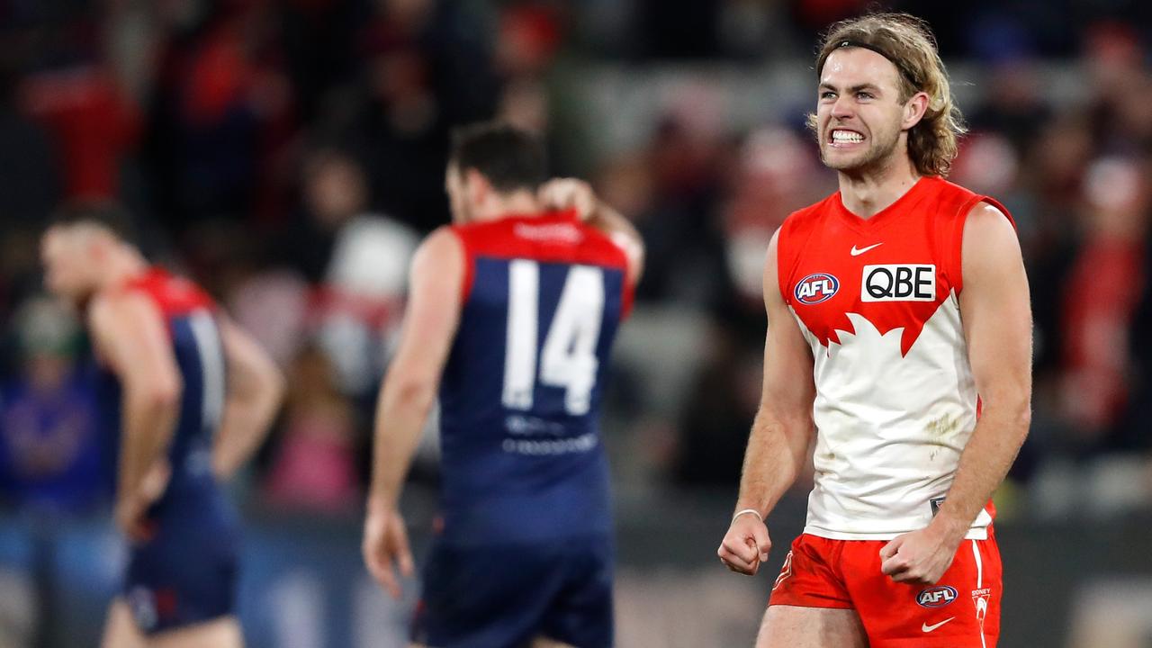 James Rowbottom is a blue-collar member of Sydney’s midfield. Picture: Getty Images