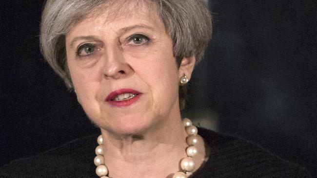 British Prime Minister Theresa May described the attack as sick and depraved. Picture: Richard Pohle/AP