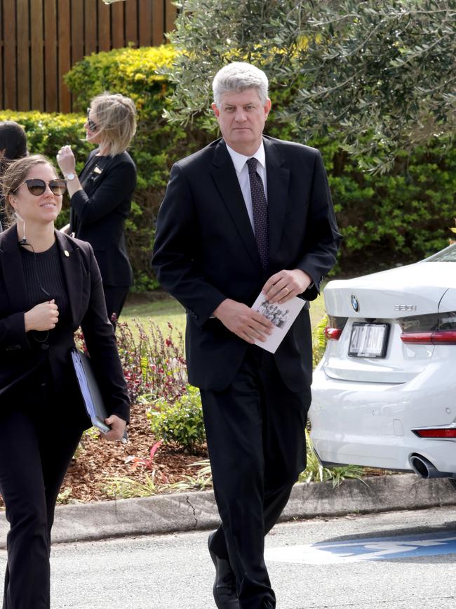 Stirling Hinchliffe MP, At the State Funeral Service for Mike Ahern AO, at Our Lady of the Rosary Catholic Church, Caloundra, on Friday 25th August 2023 - Photo Steve Pohlner