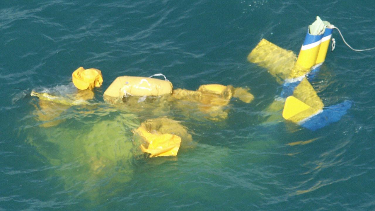 Wreckage of CQ RESQ, Bell 407 Rescue helicopter that crashed resulting in a triple fatality on October 17, 2003.
