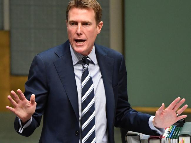 Attorney-General Christian Porter in the House of Representatives. Picture: AAP