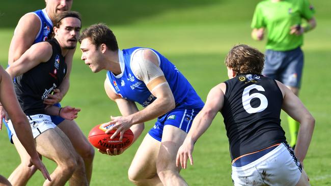 SPOC let one slip against Adelaide University on Saturday but Harry Hayward was in good touch. Picture: AAP/Keryn Stevens