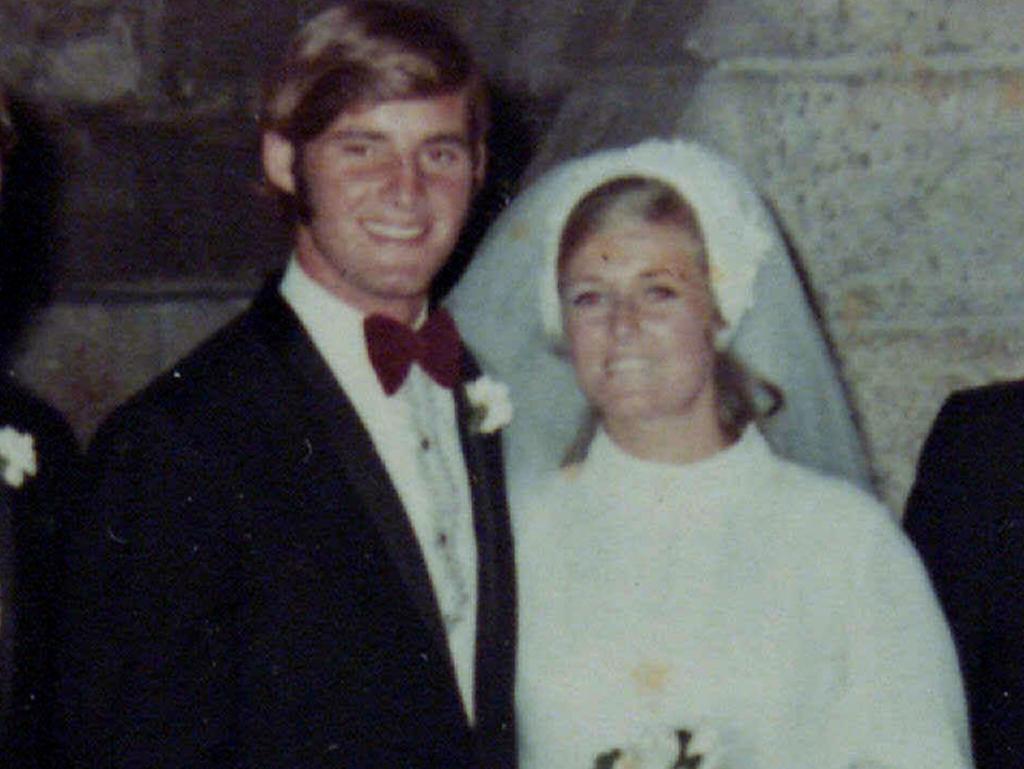Chris Dawson with his wife Lynnette before her disappearance. Picture: Supplied.
