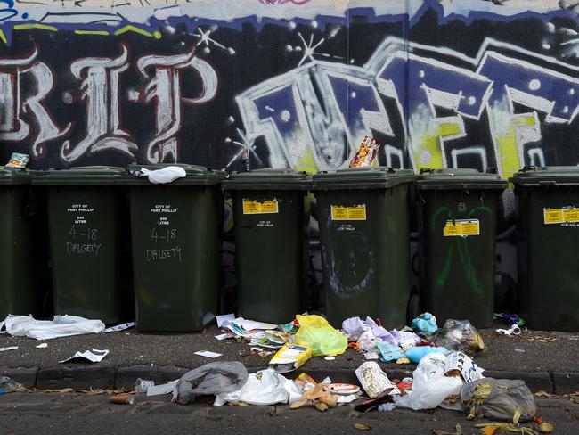 A scene from Little Grey St, one of the crime hotspots. Picture: Penny Stephens