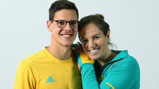 Mitch Larkin and Emily Seebohm. Picture: Adam Head