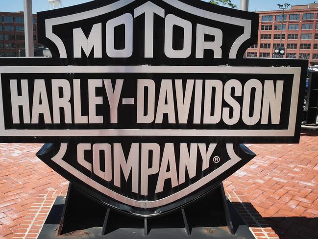 MILWAUKEE, WI - JUNE 01: A sign sits in front of the headquarters of iconic American motorcycle builder Harley-Davidson on June 1, 2018 in Milwaukee, Wisconsin. The European Union said it plans to increase duties on a range of U.S. imports, including Harley-Davidson motorcycles, in retaliation for the Trump administration's new tariffs on EU metal exports.   Scott Olson/Getty Images/AFP == FOR NEWSPAPERS, INTERNET, TELCOS & TELEVISION USE ONLY ==