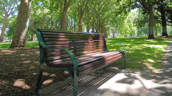 An inner city council will spend thousands of dollars removing armrests, like this, from a public bench. Picture: Generic