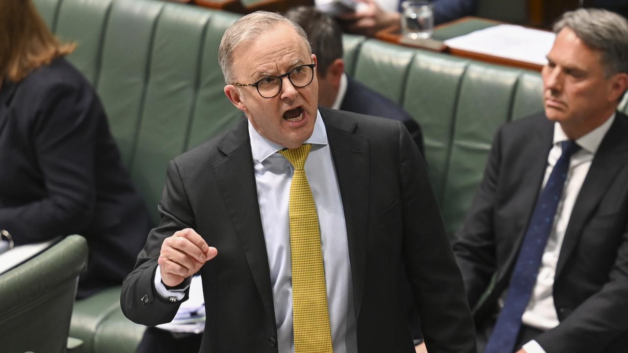 Prime Minister, Anthony Albanese delivered a fiery spray to the No campaign ahead of the Voice referendum during parliament on Tuesday. Picture: NCA NewsWire / Martin Ollman