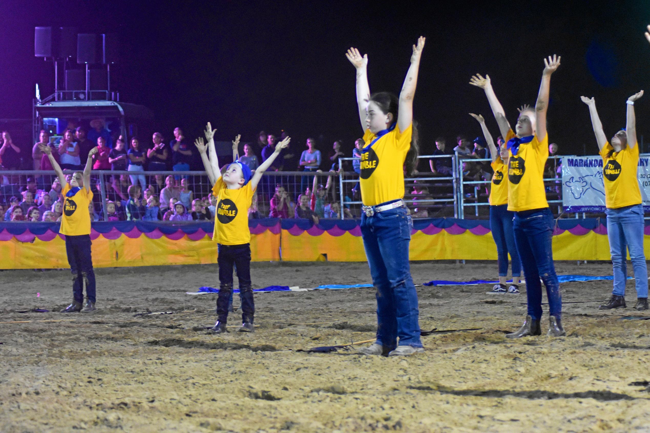 Kids of the Maranoa in the Easter Rumble. Picture: Jorja McDonnell