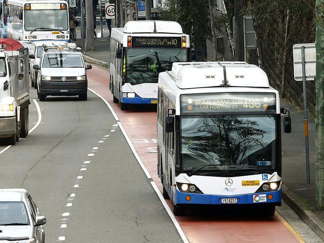 Private company Transit Systems has also taken over inner west bus services from Transport for NSW. Picture: John Appleyard.