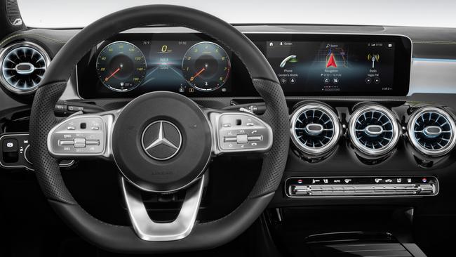 Mercedes-Benz unveiled its A-Class interior. Pic: Supplied.