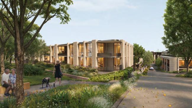 Plans for the upgraded facility include a new seniors gym, swimming pool, cafe, salon, wellness spaces, recreation areas, and a Men’s Shed. Picture: Plus Architecture