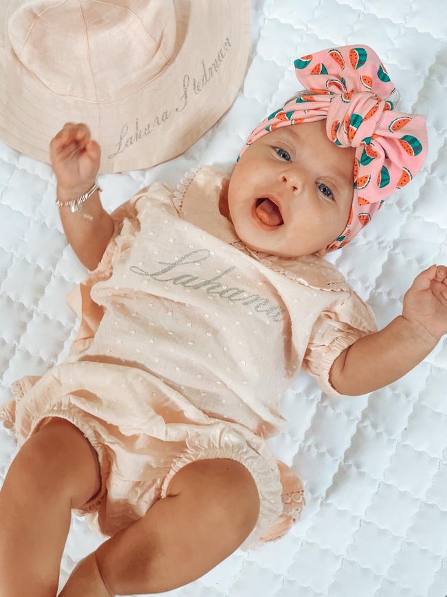 Lahana Stedman at three months old
