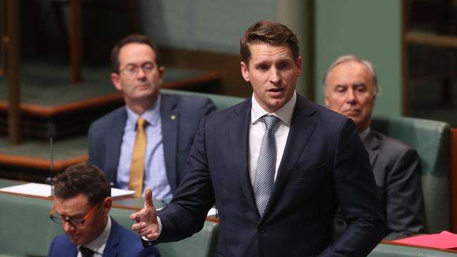 Andrew Hastie during Question Time. Picture: Kym Smith.