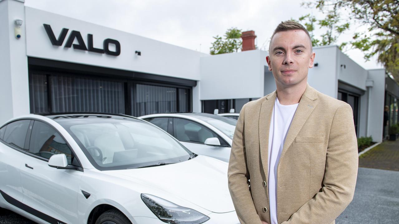 Vailo CEO and founder Aaron Hickmann at his offices and factory at Kent Town. Picture Mark Brake