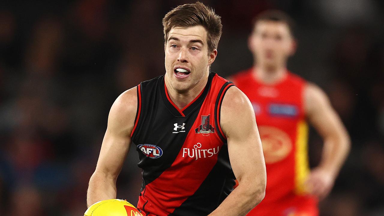 MELBOURNE. 16/07/2022 . AFL . Round 18. Essendon v Gold Coast at Marvel Stadium . Zach Merrett of the Bombers during the 2nd qtr. . Photo by Michael Klein