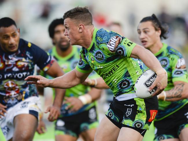 Jack Wighton received a lifeline when the Raiders took a chance and recruited him. Picture: AAP Image/Rohan Thomson