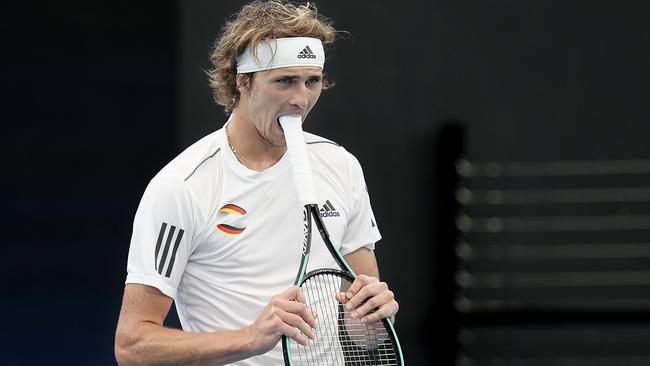 Alexander Zverev’s time might be better spent worrying about winning a maiden Grand Slam than panning Aussie Nick Kyrgios. Picture: AAP