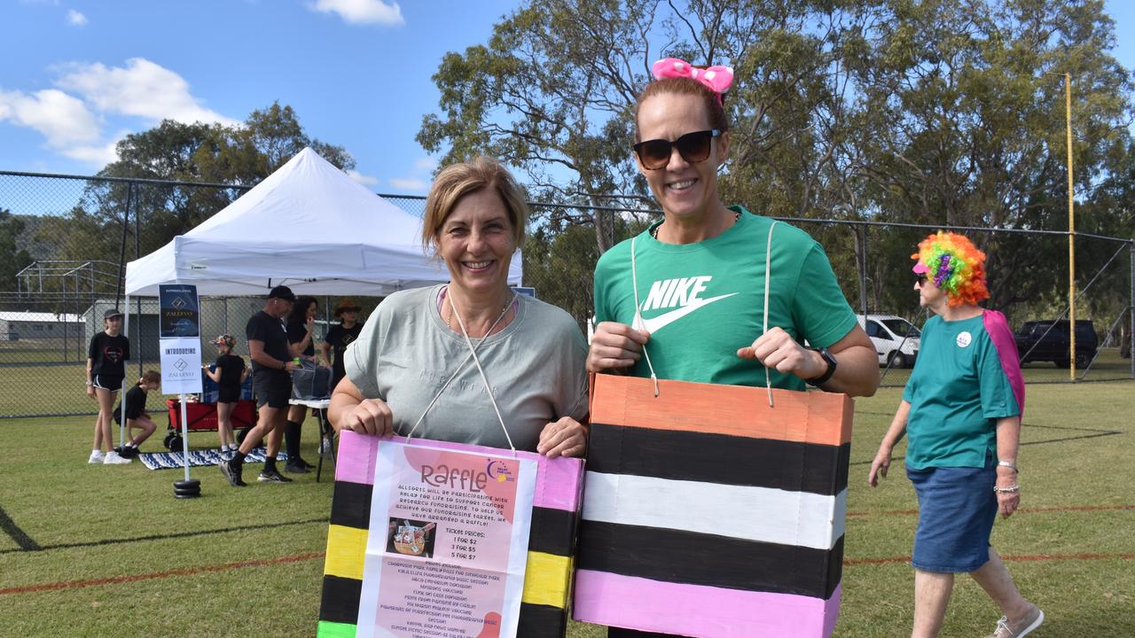 Deb Bramhall and Elaine Fox at the 2024 Rockhampton Relay for Life event.