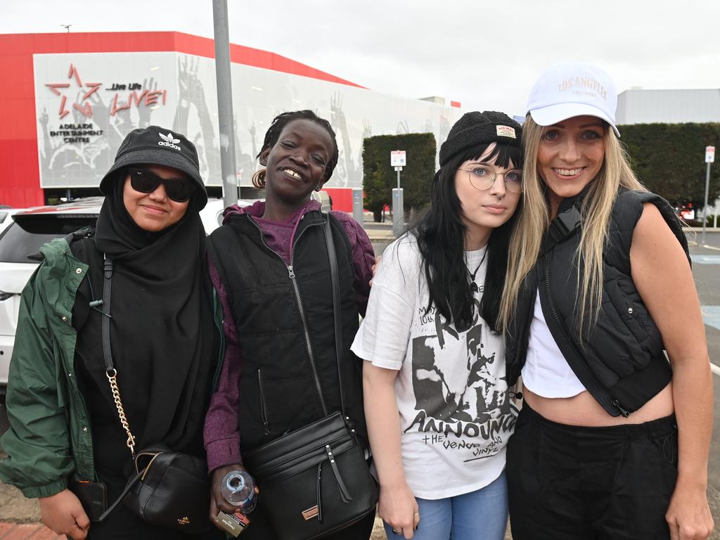 Fans outside the Snoop Dogg Concert at the Adelaide Entertainment centre. Picture: Keryn Stevens