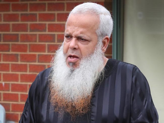 Convicted terrorist Abdul Nacer Benbrika who was recently released from prison at his home in Dallas. Thursday, December 28. 2023. Picture: David Crosling