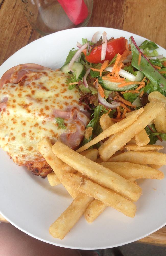 The chicken parmigiana at Commercial Hotel, Alexandra, didn’t disappoint.