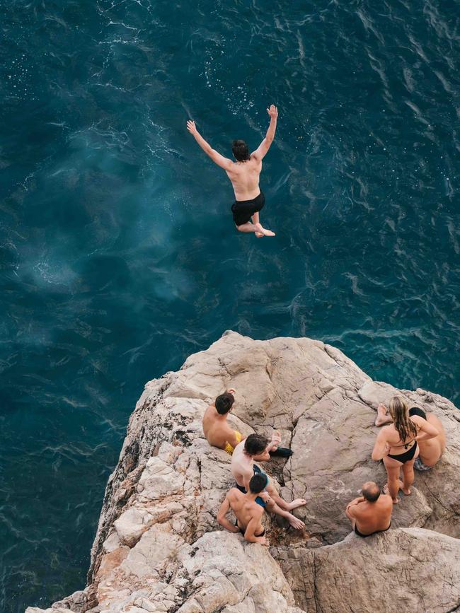 In Dubrovnik, Buža Bar is a popular spot for cliff-jumping.