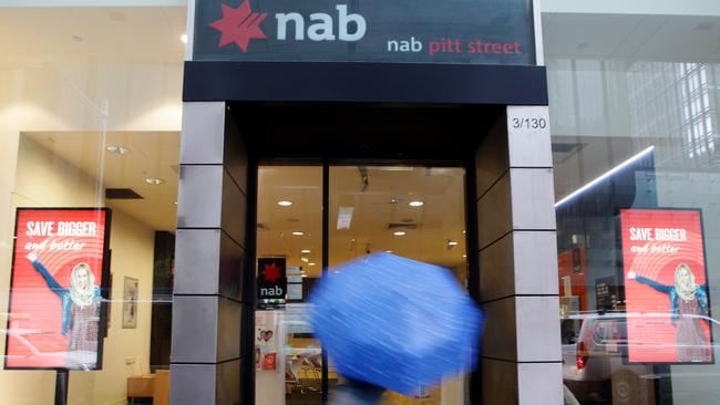 National Australia Bank branch, Sydney. Picture: Hollie Adams/The Australian