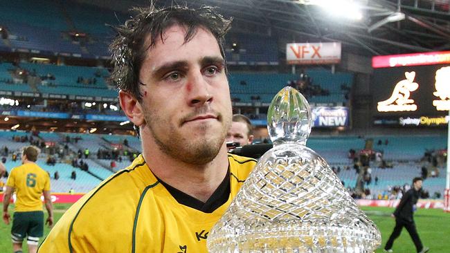 Ben Daley with the Cook Cup. Picture: AAP