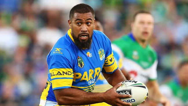 Pritchard during his time with the Eels before retiring in 2017. Picture: Getty Images