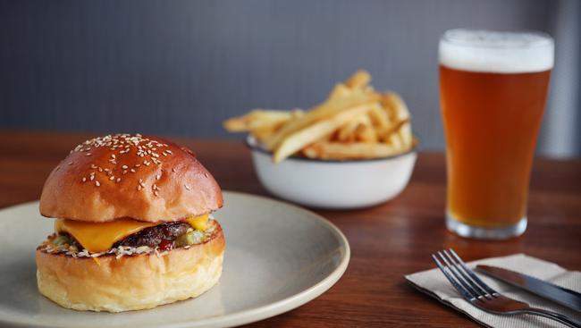 The simple, elegant cheeseburger. Picture: Rebecca Michael