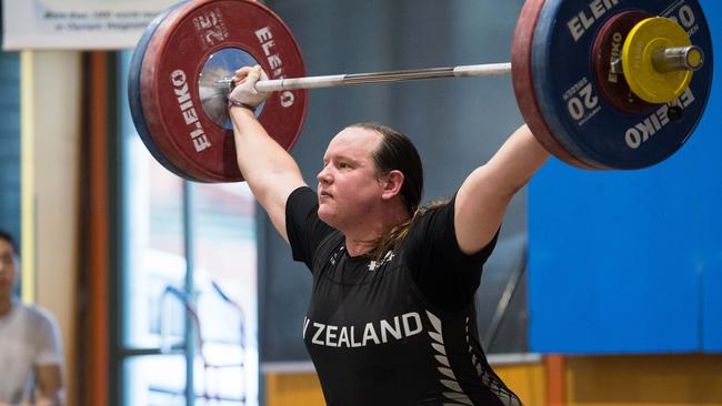 New Zealand weightlifter Laurel Hubbard.