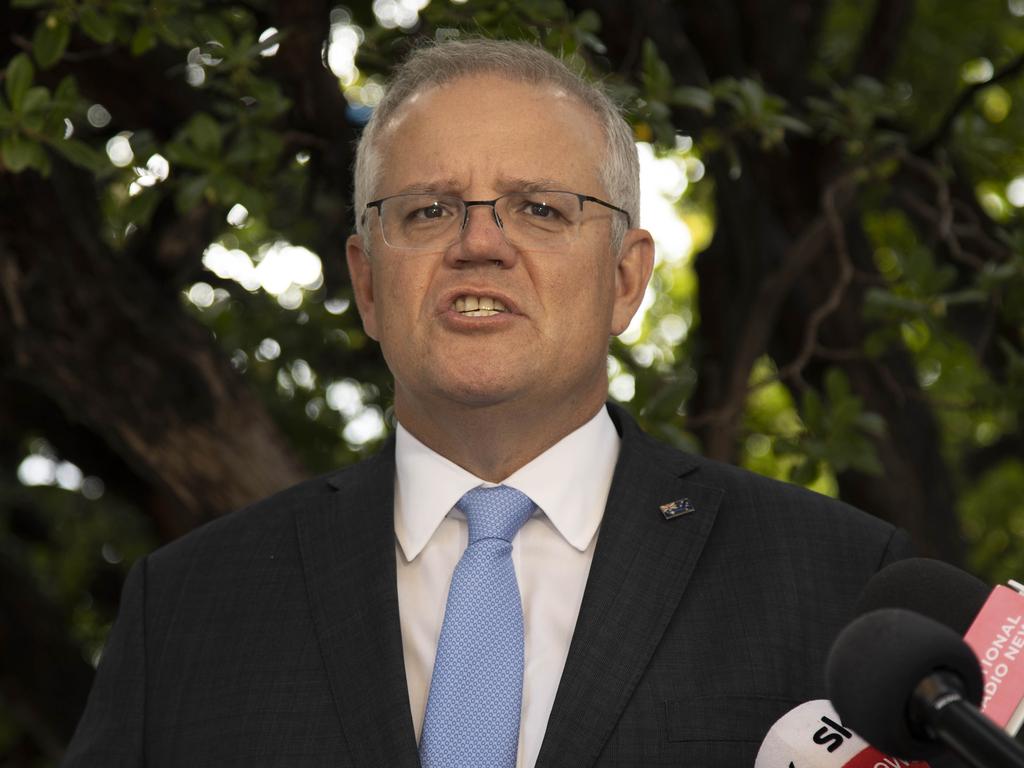 Scott Morrison has met with the international head of Google amid the government’s ongoing stoush with the big tech giant. Picture: NCA NewsWire/Gary Ramage