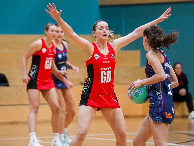 ACU Brisbane North Cougars netball. HART Sapphire Series against the Brisbane South Wildcats. Picture credits: KWP Studios Flagstone