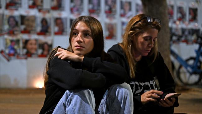 Protestors led by bereaved families, and families of hostages, rally against Prime Minister Benjamin Netanyahu during a protest and memorial on the one month anniversary of the October 7th attacks outside The Knesset on November 7, 2023 in Jerusalem. Picture: Alexi J. Rosenfeld/Getty Images