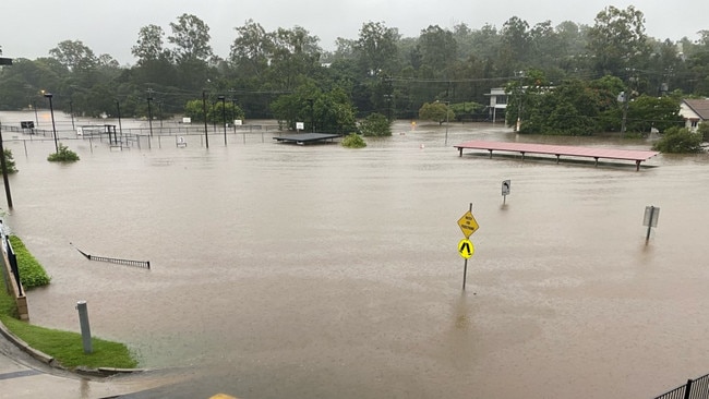 The Ambrose Treacy College carpark.