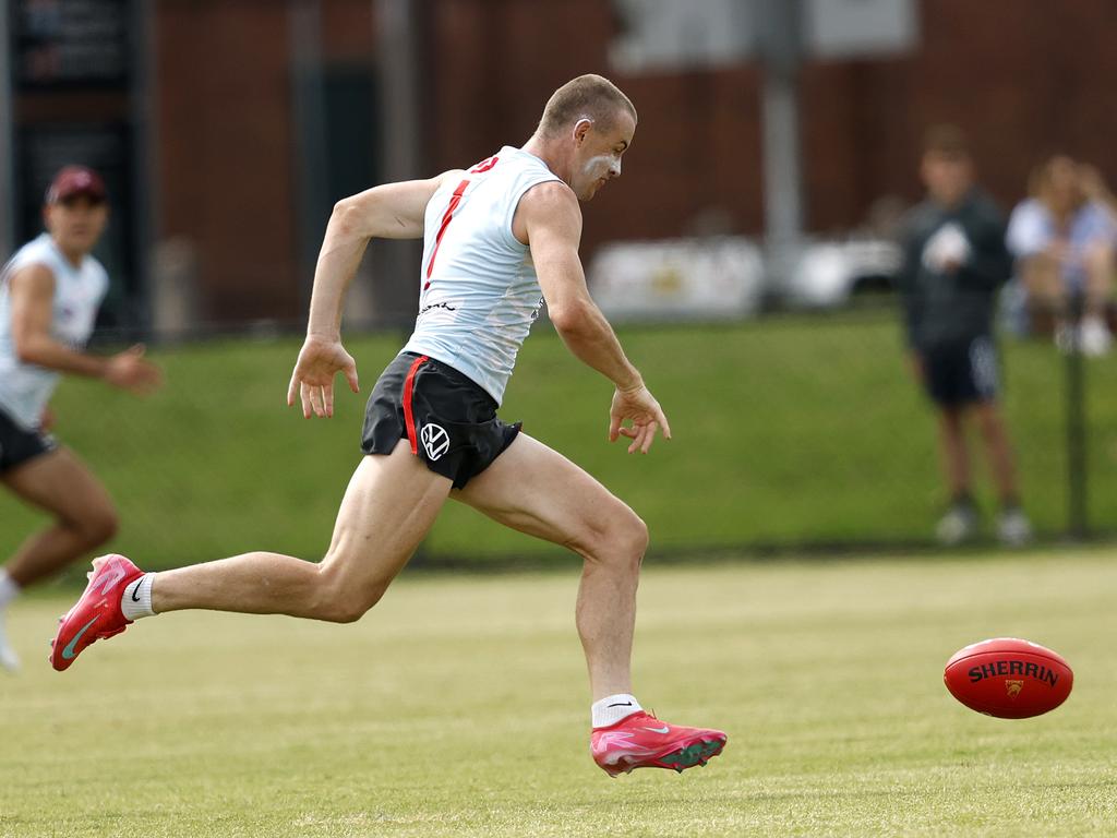 Warner kicked a great goal early on a brilliant run out of his own half. Picture: Phil Hillyard