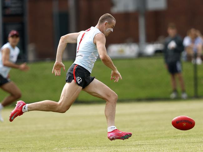 Warner kicked a great goal early on a brilliant run out of his own half. Picture: Phil Hillyard