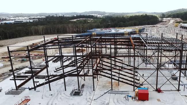 The Coomera Town Centre under construction. Pictures: Westfield.