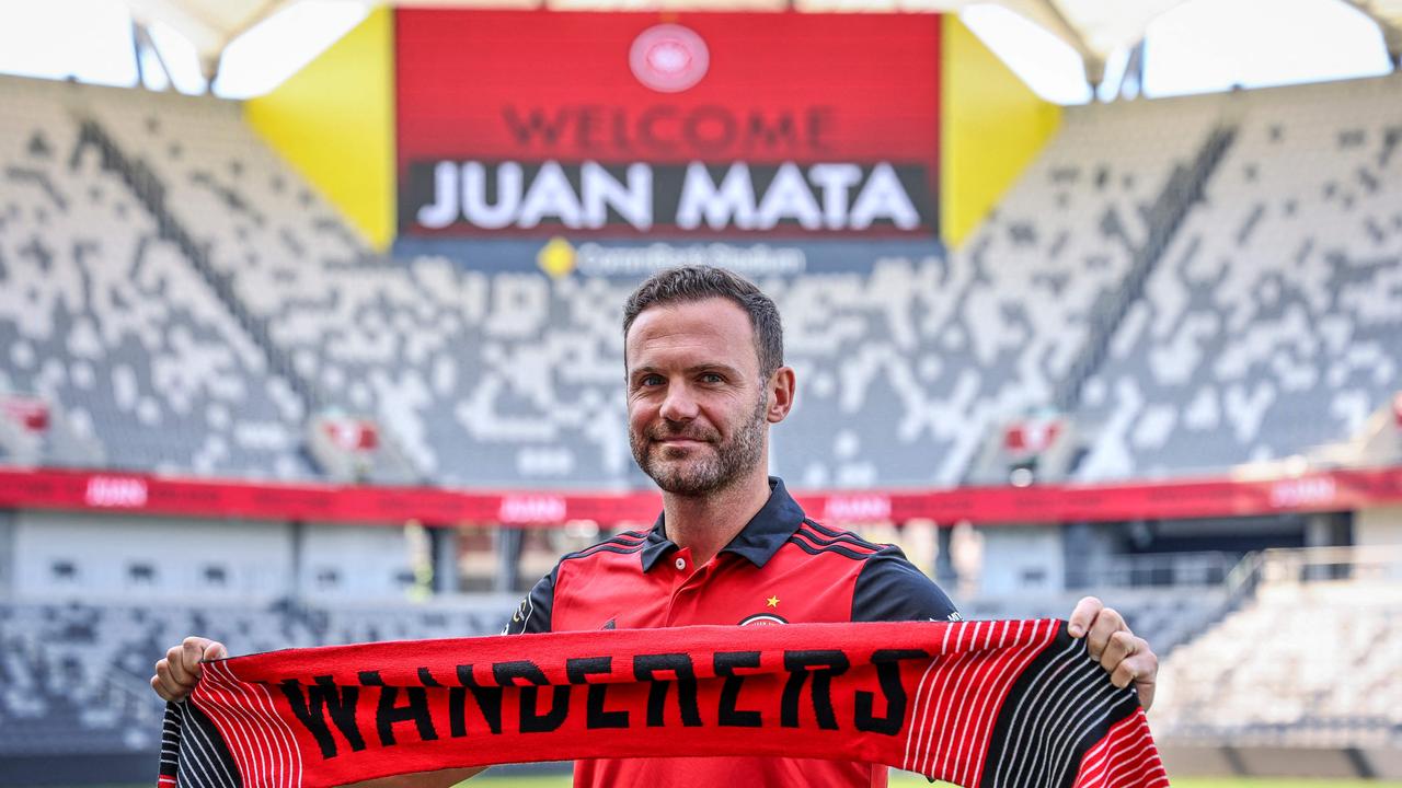 Juan Mata is set to be a massive draw for the Wanderers this season. (Photo by DAVID GRAY / AFP)