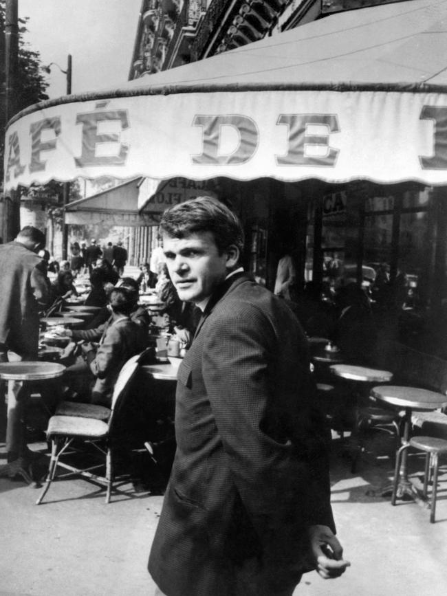 Kundera in Paris in 1975. Picture: AFP