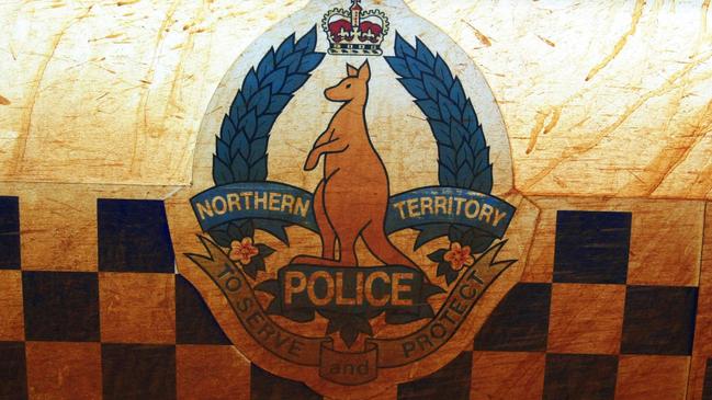 Alice Springs. July 23, 2001. The side of a police car in the Northern Territory. (AAP Image/Dave Hunt) NO ARCHIVING