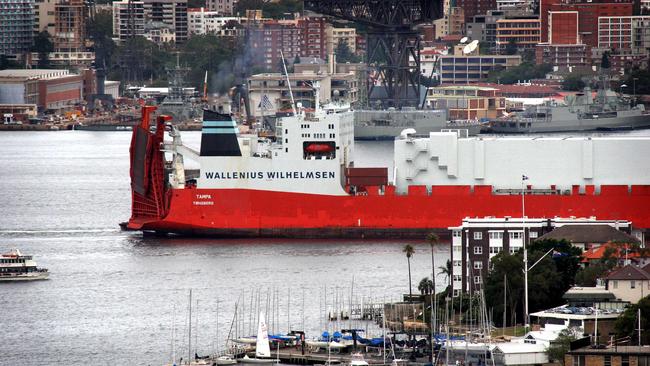 Wallenius Wilhelmsen has pleaded guilty to criminal cartel conduct involved in shipping cars from manufacturers including Nissan, Suzuki, Honda, Toyota and Mazda to Australia. Picture Bob Finlayson.