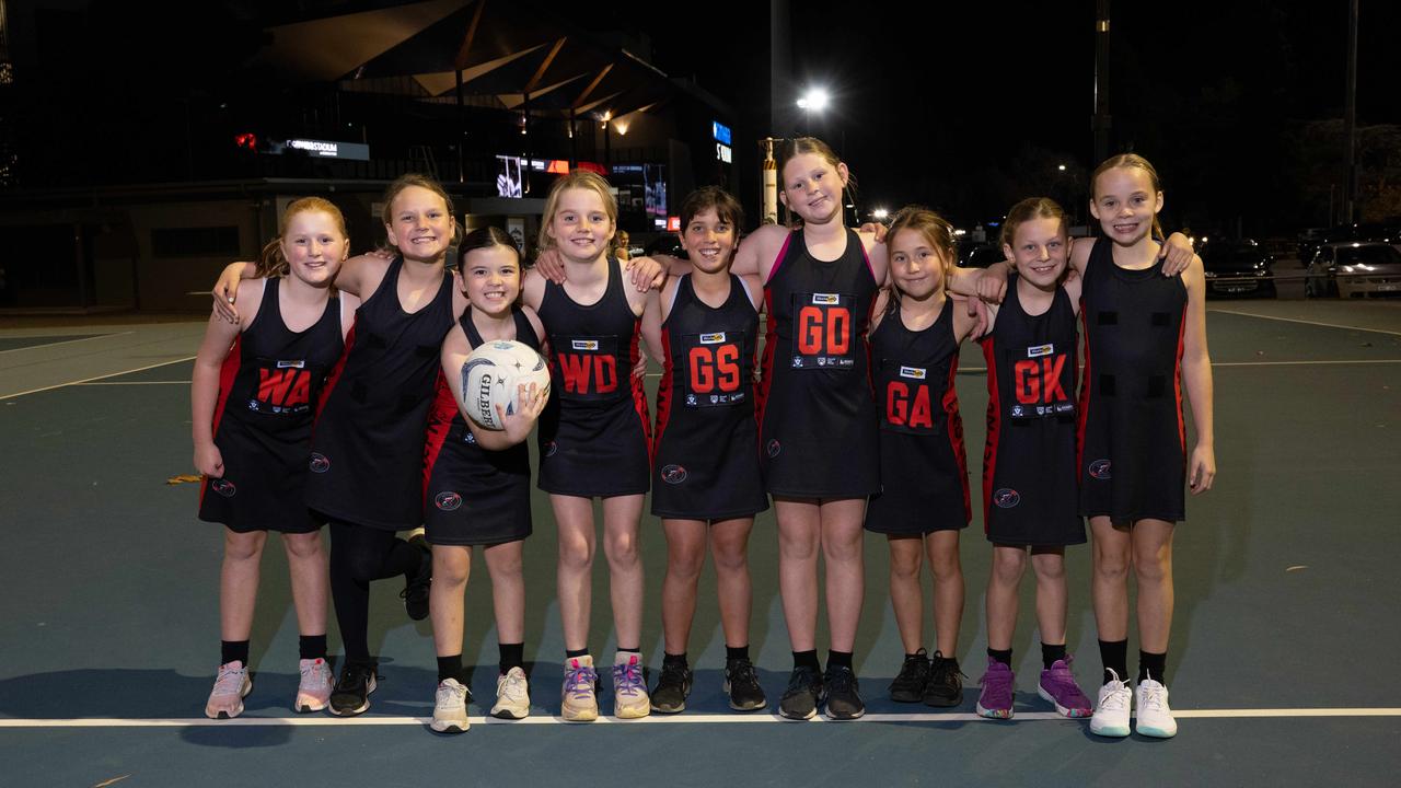 Newtown Kennedy under-11 netball team.