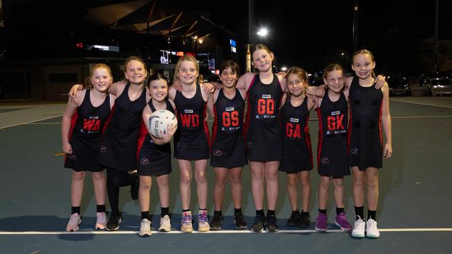 Newtown Kennedy under-11 netball team.