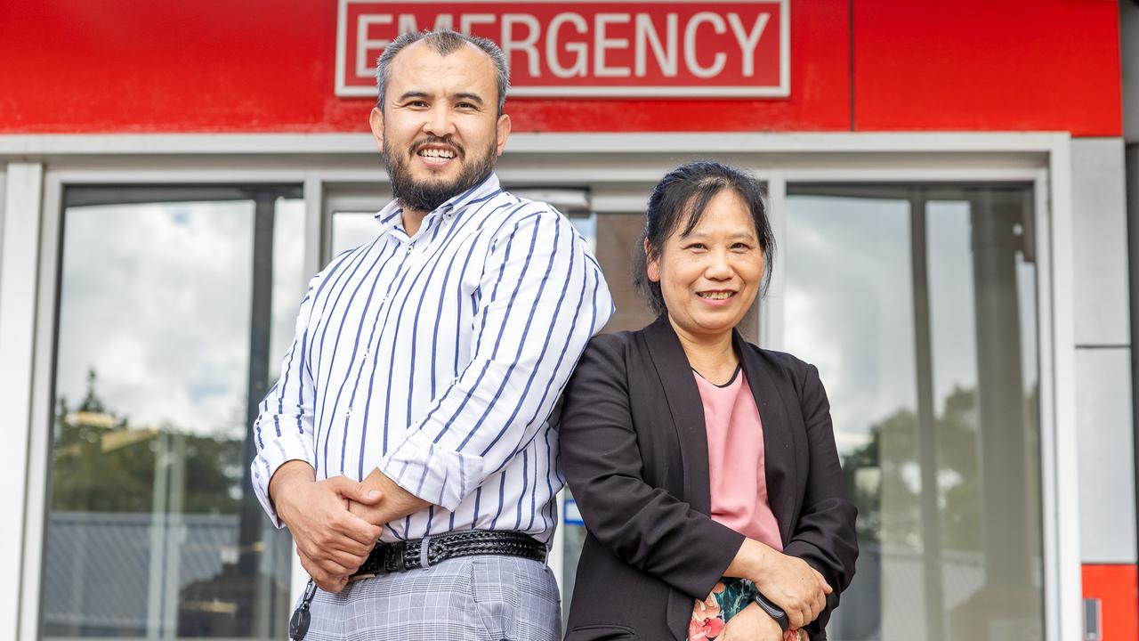 Emergency department nurse manager Ali Raze and Deputy director of emergency medicine Dr Lucy Ban. Picture: Thomas Lisson
